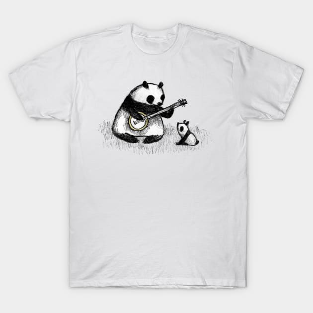 Banjo Panda T-Shirt by Sophie Corrigan